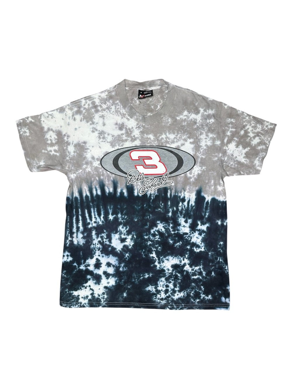 Vintage Y2K Dale Earnheart Chase Authentics NASCAR  Grey Tie Die Logo